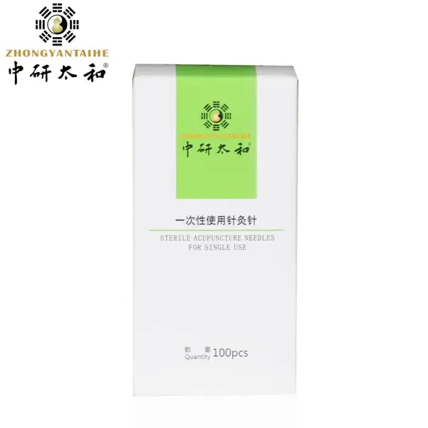 (100/Box) Aiguilles Acupuncture Zhongyan Taihe 0,20x25mm