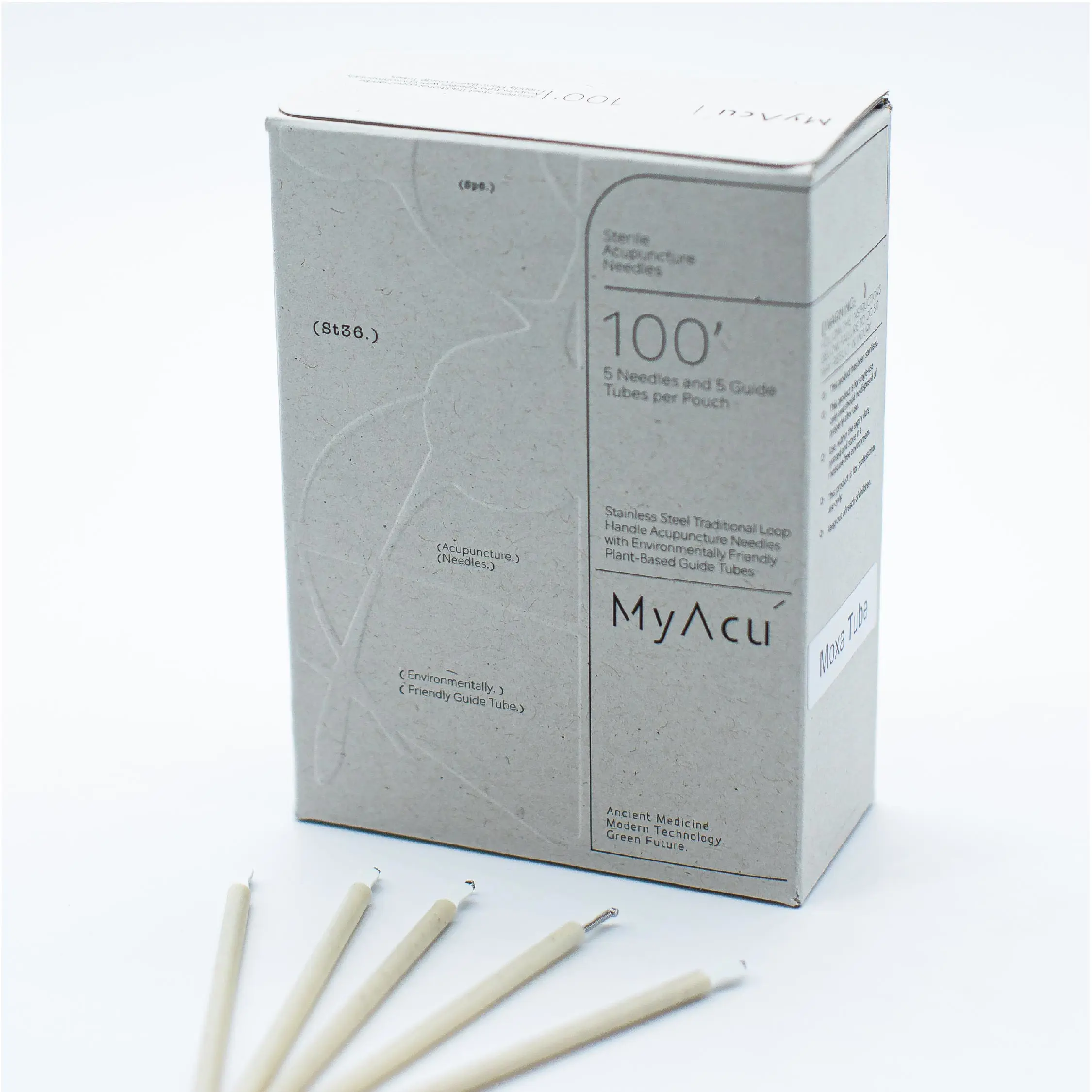 (100/BOX) Aiguilles Acupuncture My Acu  0,25×25 mm 